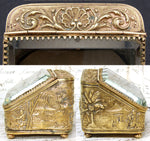 Antique French Napoleon III Pocket Watch Display Box, Casket, Chinoiserie Theme
