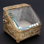 Antique French Napoleon III Pocket Watch Display Box, Casket, Chinoiserie Theme
