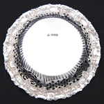 Antique English Sterling Silver Bonbon, Candies or Berry Dish, Ornate Reticulated