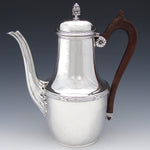 Antique French Sterling Silver 30oz Tea or Coffee Pot, Acanthus Spout & Pomegranate Finial
