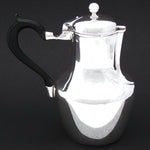 Antique to Vintage French Hallmarked Sterling Silver Tea or Coffee Pot, Art Deco Style