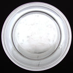 Antique French Sterling Silver 10.5" Charger or Serving Tray, Classical Laurel Band