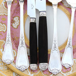 Elegant Antique French PUIFORCAT Sterling Silver 71pc Flatware Set, Louis XV Pattern