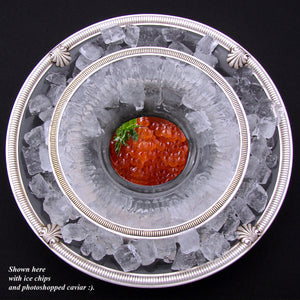 Silver-Plated Caviar Serving Set