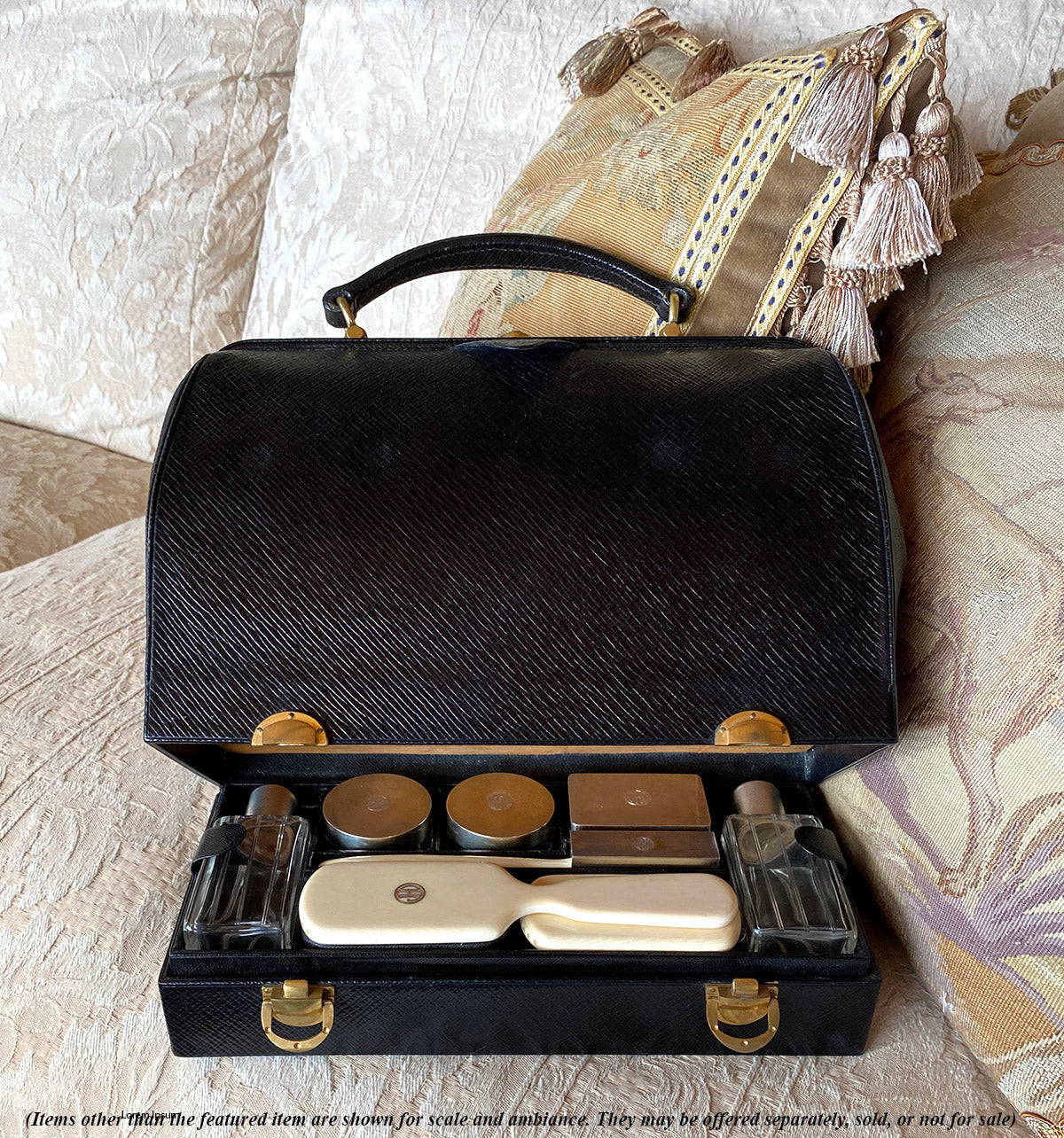 Vintage French Luggage Company Cosmetic Travel Case