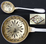 Antique French Puiforcat Sterling Silver & Vermeil Condiments, Sugar Sifter, Muffineer