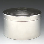 Vintage French PUIFORCAT Hallmarked Silver Plate 4 3/8" Vanity or Tea Jar, Box
