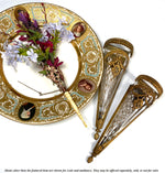Antique 19th Century French Tussie-Mussie Posey Holder, Bouquet Holder with Ivory Handle