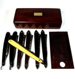 Fine Antique French Trousseau de Voyage, Semainier 7-day Razor Box, Coffret, Necessaire