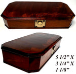 RARE Early 19th Century English Burl Box, Jeweler's Gold and Diamond Scale all Weights, Necessaire