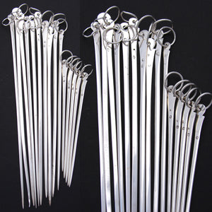 Fabulous Antique French Hallmarked Sterling Silver 15pc Skewer or Hatelet Set, 5.75" to 10"