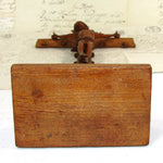 Fine Antique 17" Hand Carved Black Forest Style Crucifix, Expired Christ or Corpus, INRI Plaque