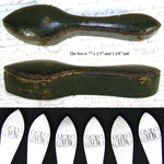 Elegant Antique French .800 (nearly sterling) Silver 6pc Teaspoon Set inShaped Green Leather Case, Etui