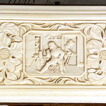 Antique Victorian Era Cigar or Spectacles Case, Purse, Exquisite Hand Carved Ivory