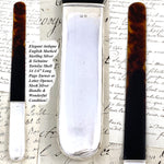Antique English Hallmarked Sterling Silver & Tortoise Shell 14.25" Text or Book Page Turner