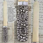 Antique English Hallmarked Sterling Silver & Genuine Ivory 10 1/8" Text or Book Page Turner