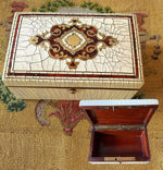 Fine Antique 19th Century French Boulle Jewelry or Watch Box, Ivory, Tortoise Shell Veneer