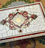 Fine Antique 19th Century French Boulle Jewelry or Watch Box, Ivory, Tortoise Shell Veneer