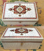 Fine Antique 19th Century French Boulle Jewelry or Watch Box, Ivory, Tortoise Shell Veneer