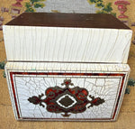 Fine Antique 19th Century French Boulle Jewelry or Watch Box, Ivory, Tortoise Shell Veneer