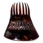 Hand Carved Antique Tortoise Shell Tiara #6, Ornamental Comb, Mantilla, Napoléon III French