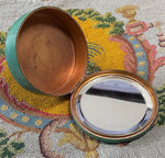 Fine Antique French Art Deco Powder Box Compact, Shagreen Galuchat, Possibly Jean Dunand?