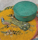 Fine Antique French Art Deco Powder Box Compact, Shagreen Galuchat, Possibly Jean Dunand?