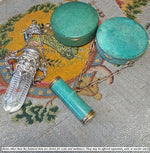 Fine Antique French Art Deco Powder Box Compact, Shagreen Galuchat, Possibly Jean Dunand?