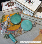 Antique c.1920s French Compact and Lipstick Holder Clad in Fine Shagreen, Galuchat, Durand?