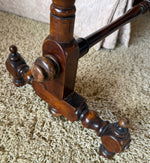 Superb Antique French Large 35" Floor Stand, Frame to do Embroidery, Needlework, Stretch Canvas