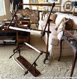 Superb Antique French Large 35" Floor Stand, Frame to do Embroidery, Needlework, Stretch Canvas