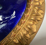 French Napoleon III Grisaille Kiln-fired Enamel Plaque on Convex Copper, circa 1865–1880 Limoges