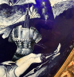 French Napoleon III Grisaille Kiln-fired Enamel Plaque on Convex Copper, circa 1865–1880 Limoges