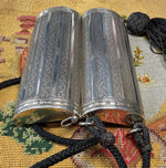 Stunning Little Austrian .900 Silver and 18k Gold Guilloche Art Deco Minaudière, Evening Purse