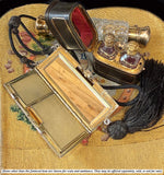 Stunning Little Austrian .900 Silver and 18k Gold Guilloche Art Deco Minaudière, Evening Purse