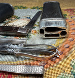 Antique French 18th Century Nécessaire, Travel Vanity Etui, Scissors, Tweezer, Pocket Knife, Pencil, Silver