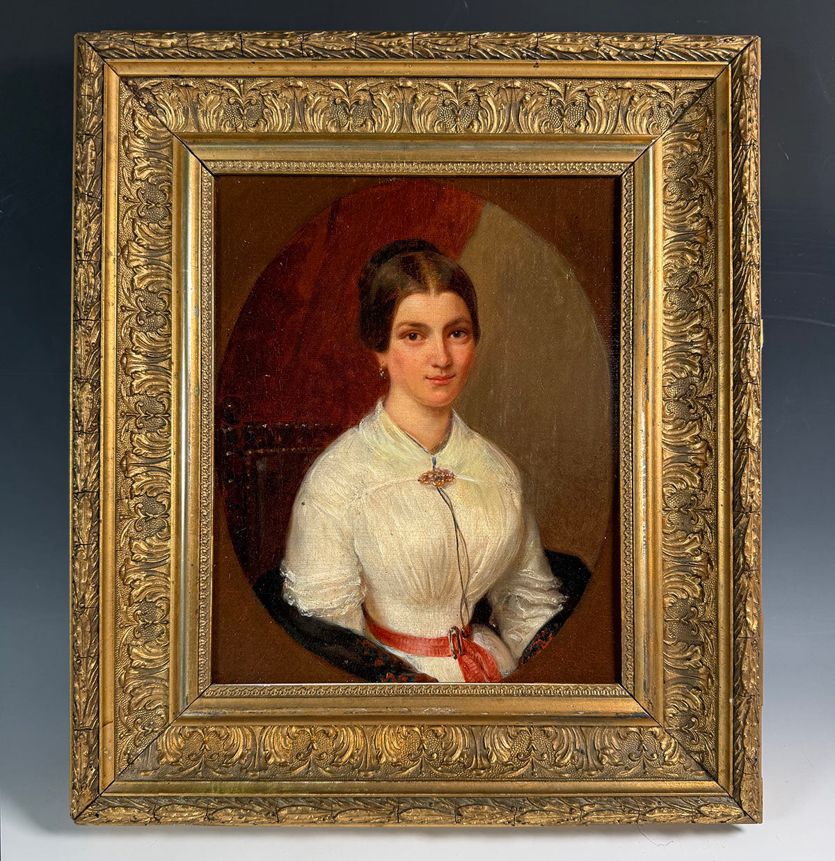 フォトフレーム Antique Painting Portrait Picture Frame Gallery – Antiques & Uncommon Treasure