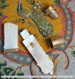 Antique French c.1810-30 Palais Royal Scabbard Needle Case, Mother of Pearl, 18k Enamel Medallion