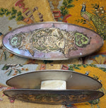 Exceptionally Rare French Louis XV Mother-of-Pearl & Precious Metal Inlaid Knotting Shuttle, c. 1760–1775