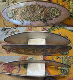 Exceptionally Rare French Louis XV Mother-of-Pearl & Precious Metal Inlaid Knotting Shuttle, c. 1760–1775