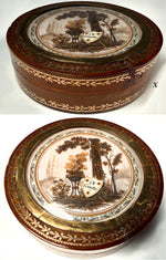 Exceptional Louis XVI Blond Tortoiseshell, 18K Gold Piqué & Sentimental Hairwork Snuff Box, Inscribed "À Camilie," France, c. 1785–1800