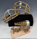 Stunning Antique French Diadem, Crown, Tiara #1 in Huge Paste Pearl Gems, Made for a Wedding