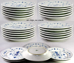 Set of 6 Danish Bing & Grondahl København 9" Plates with Elaborate Royal Bespoke Crest Monogram, c.1948-51