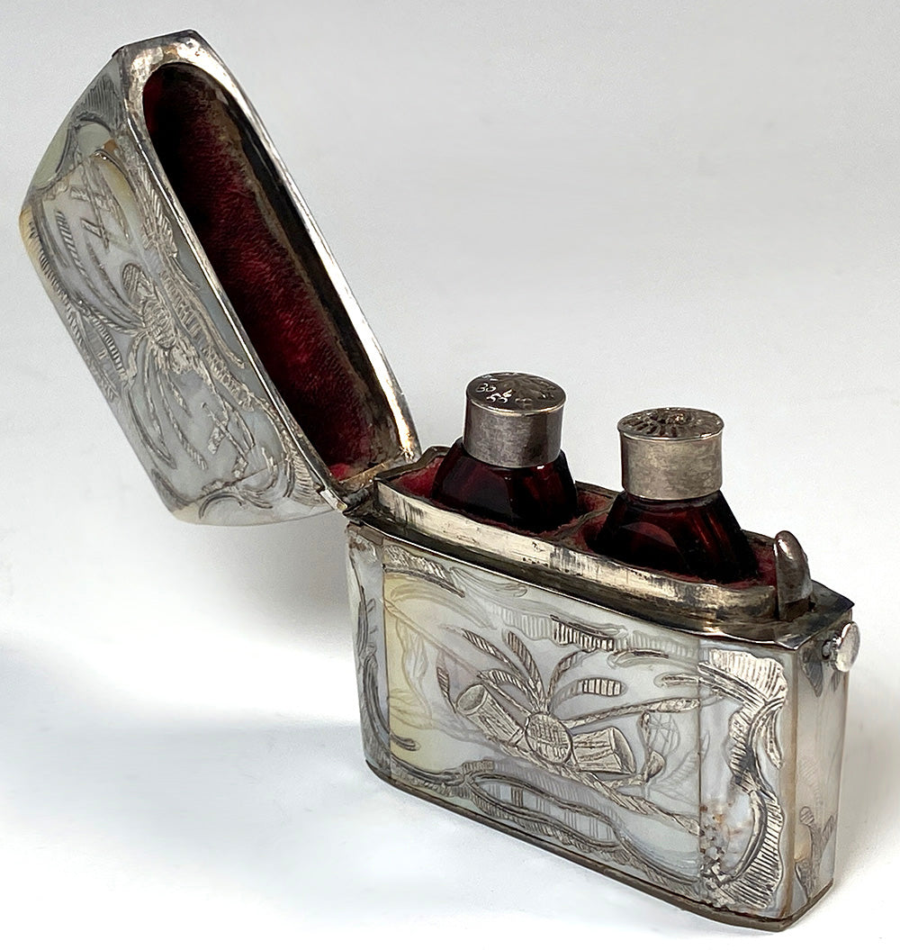 Antique French Mother of Pearl Scent or Perfume Etui, Case, Caddy, c.1 –  Antiques & Uncommon Treasure