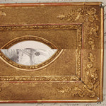 PAIR Antique French Gilded Wood Picture Frames with Intaglio Prints of 17-18th c. Royals