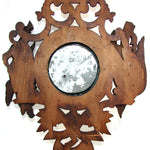 Antique Victorian Era Black Forest Style 27" Wall Barometer & Thermometer, "Fruits of the Hunt" Theme