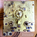 Antique Black Forest Carved 24" Wall or Parlor Clock, Fruits of the Hunt Theme with Fox or Dog, Hare & Fish