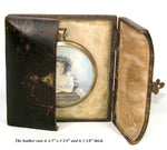 Antique Portrait Miniature in Case: Aimee de Coigny, Duchess of Fleury, Jewelry & Book