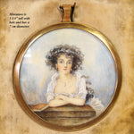 Antique Portrait Miniature in Case: Aimee de Coigny, Duchess of Fleury, Jewelry & Book