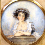 Antique Portrait Miniature in Case: Aimee de Coigny, Duchess of Fleury, Jewelry & Book